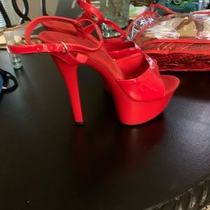 Devil outfit +shoes, pitchfork & red feather boa!